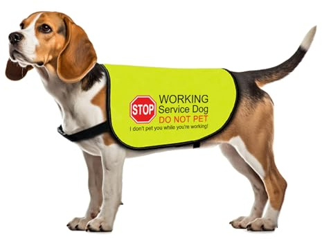 Zuo Bao Hundeweste mit Aufschrift /''I Don't Pet You While You're Working/'', Gr. L