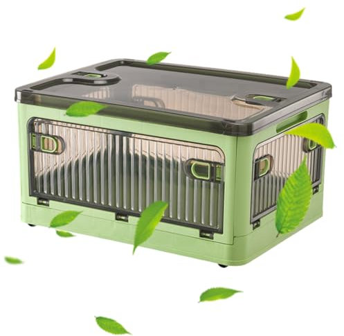 Tedious Stapelbare Lagerbehälter | Zusammenklappbarer Aufbewahrungsbehälter mit Rädern und Deckel,Leicht zu öffnende rollende Aufbewahrungsboxen für Steppdecken, Spielzeug, Snacks, Bücher