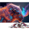 Puzzles Tier Bison Erwachsene 1000 Teile Puzzle für Erwachsene und Kinder ab 14 Jahren Lernen Lernspielzeug 1000 Teile (26 x 38 cm)