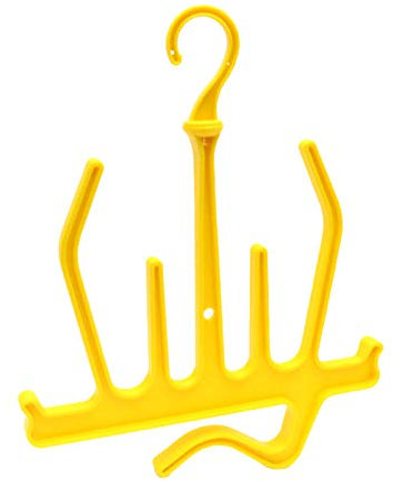 Paowsietiviity Tauchen Kleiderbügel Platzsparend Schnorcheln Boot Drysuit Handschuh Drain Hanger Schwarz, gelb, 8