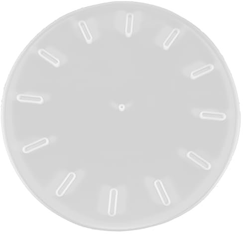 Uhr Silikonform DIY quadratisch rund Uhr Uhr Form Wandbehang dekorative Spiegel Harz Kleber Form Gießform für Uhr Silikonformen zum Basteln Epoxidharz digitale Wanduhr Gussform