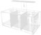 rockible Aquarium Zucht-Becken Betta, Mini Aquarium, Transparenter Desktop-Aquarium, Kampffisch Aquarium Set, Betta Fish Tank, Acrylic Garden Office Fish Breeding Box, Fish Basket Aquarium