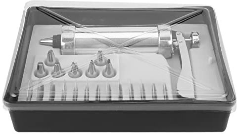 Lybunair Aluminum Cookie Biscuit Press Set, DIY Cake Maker Kit for Baking and Decorating Pastries