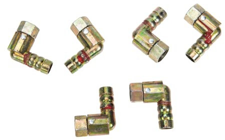 COLLBATH 6pcs Heavy Duty Copper Connector Stove Joint Stove Connector for Cooker Socket Kitchen Appliances