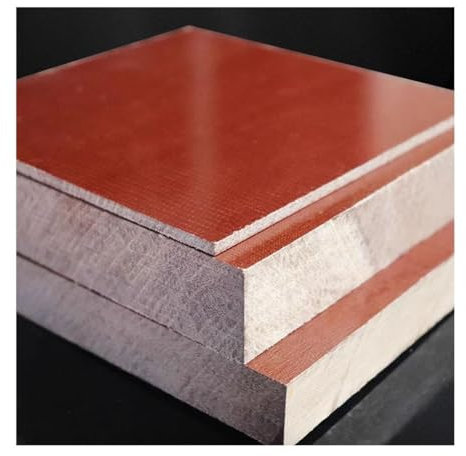 CKSEKD Bachelite Pannello in Resina Fenolica Piastra Elettrica in Lamiera 2-20 Mm di Spessore Isolamento Antistatico Resistenza alle Alte Temperature, 1 Pz(Size:2x200x200mm)