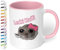 True Statements Lustige Keramik-Tasse „Lecki Kaffi“ - 330ml Kaffeebecher - berühmter Hamsti Hamster - pelziger Freund sorgt für gute Laune (Rosa)