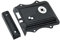 Infinity Decor Old Victorian Style Rim Latch Lock – Traditional Snib Lock Security for Interior Bathroom Bedroom Door Gates  (Black Chrome)