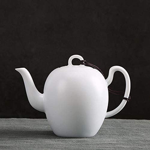 MOKLYF Teteras de cerámica Chinas Jingdezhen, Juego de té Hecho a Mano, Tetera de Porcelana con Filtro para el hogar, Tetera de Belleza, Tetera Tie Guanyin, 170 ml, 13 x 9,(