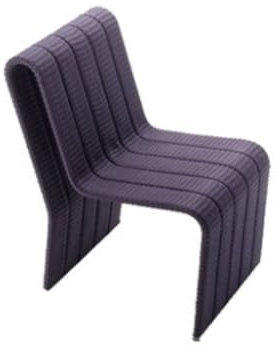 WEIDPHL Gebogener Loungesessel, Chaiselongue Aus Korbgeflecht Und Rattan Für Die Außenterrasse, Allwetter-Sofa Für Die Außenterrasse Mit Kissen Für Den Garten Oder Den Pool,Chair