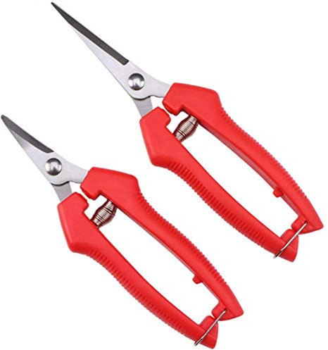 OLSKFUH Tijeras De Podar Rectas, Tijeras De Floristería, Tijeras De Jardín Multitarea para Arreglar Flores, Recortar Plantas Y Cosechar Hierbas,