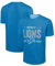 FOCO NFL Herren-T-Shirt, offizielles Lizenzprodukt, Fußball-Team-Logo, Wordmark, Distressed Performance, Team-Farbe, Rundhalsausschnitt, Detroit Löwen, Blau, XL