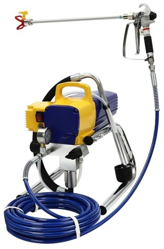 Pulverizador de pintura sin aire, portátil, 1800 W, 3600 psi, pulverizador eléctrico de alta eficiencia, pulverizador de pintura, pulverizador de pintura sin aire de alta presión con 13 m de longitud
