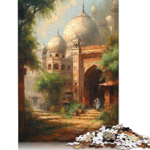 Agra Charm India Puzzle 1000 Teile für Erwachsene | Holzpuzzle | Nachhaltige Puzzles für Erwachsene | Spiele 1000 Teile (75 x 50 cm)