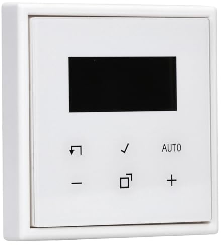 JUNG Serie LS Set TRDLS1790WW Raumthermostat mit Display Schneeweiß Matt