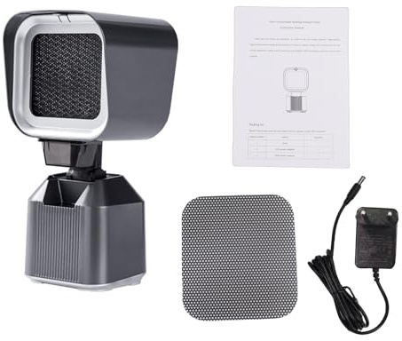 Haofy Tragbare Dunstabzugshaube, Tisch-Dunstabzugshaube, Geräuscharm, Abnehmbarer, Waschbarer Filter für Wohnungen, Wohnheime, Wohnmobile, Innengrill, Hot Pot, Gebrochenes Weiß (EU-Stecker)