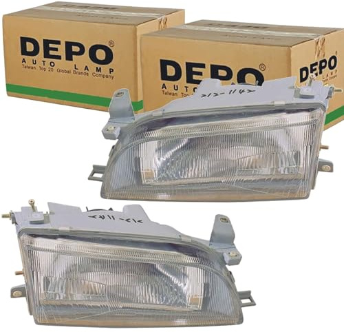2x Depo H4 Scheinwerfer