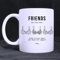 11oz Funny Friends Bras Quotes Mug, Friends Support Quotes Best Choice White Ceramic Coffee Mugs Cup, Friends Are Like Bras Close to Your Heart & There for Support