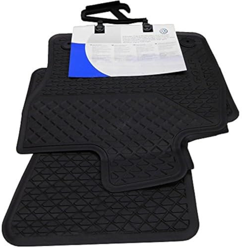 Volkswagen 5G106150082V 5G1061500A82V Gummi Ersatzteile Gummi Fußmatten, schwarz