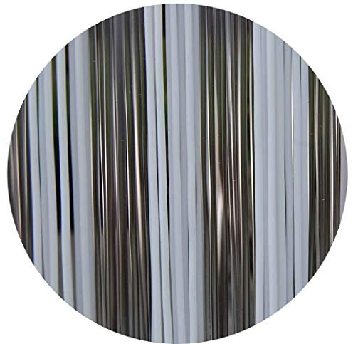 La Tenda 70107 Türvorhang, weiß-transparent, 90x210cm