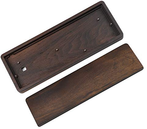 GH60 Handgelenkauflage aus massivem Holz für 60 % Mini-mechanische Gaming-Tastatur, kompatibel mit Poker2 Pok3r Faceu 60 (Nussbaum)