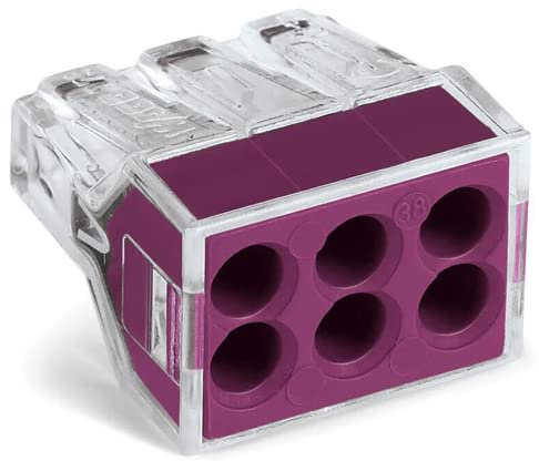 Box von 50 Verbindungsklemmen, automatische Transparente 6 Fäden (1 – 2,5 mm) wag0 773 – 106