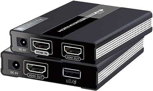 Techly HDMI-KVM Extender over CAT5 Schwarz