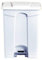 L2G - Poubelle Plastique 90 Litres - En Polypropylène - Conception aux Normes HACCP - Commande par Pédale - Deux Roulettes Arrière - Blanc
