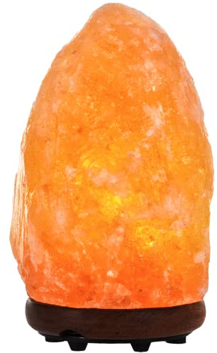 Klass 2KG Dimmable Salt Lamp Natural Himalayan Salt Lamps with Pink Rock Salt Healing Crystals Certified Electric Fitting Ideal for Bedside Lamps, Home Decor, Night Light & Gifts (2-3 KG ON/Off)