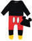 Disney Baby Jungen Mickey Mouse Schlafstrampler und Mütze Set Rot 86