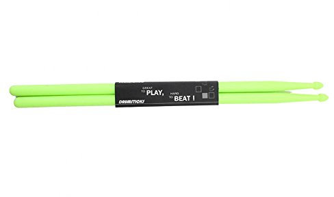 Alomejor Drum Sticks, Robuste Tropfenförmige Nylon-Drumsticks für Schlagzeuger-Übungen(Grün)