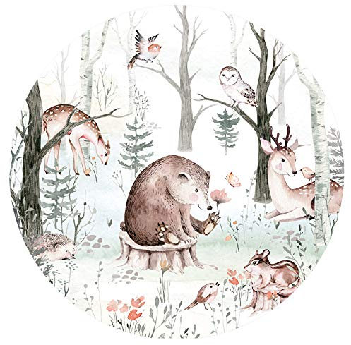 Little Deco Wandtattoo Kinderzimmer Wandbild Tiere des Waldes Wandsticker für Kinder Wanddeko Spielzimmer Wandaufkleber Selbstklebende Tapete Schlafzimmer DL570