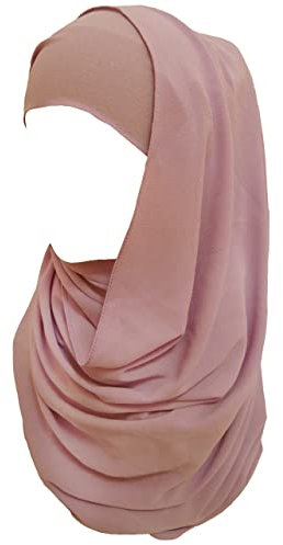 Lina & Lily Bubble Crepe Chiffon Damen Muslim Hijab Kopftuch Schal Turban, Stoff Leicht Undurchsichtig (Mauve)