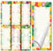 Performore 6-Pack Magnetic Fruit-Themed Notepads for Refrigerator | 60 Sheets per Pad | Ideal for Grocery Lists, to-Do Lists, and Kitchen Memos