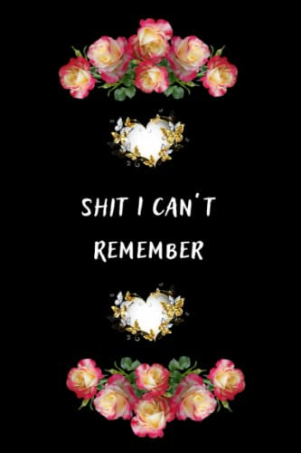 Shit I Can’t Remember: Password Book Alphabetical , Internet Password Organizer For Username , Website Login , Email , 110 pages , Size 6 x 9 inches