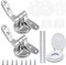 Toilet Seat Fittings Zinc Alloy Toilet Seat Replacement Hinge Toilet Seat Hardware for Most Toilet Seats(2 Pcs)