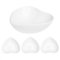 Albedel 3 pcs Heart Shaped Porcelain Soy Sauce Dish Ceramic Dip Dipping Bowls White for Dinner Baking BBQ and Cooking