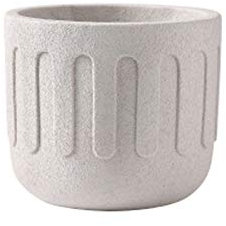 Pots de Fleurs Pot de fleur de ciment rond Plante de fleur d'intérieur Pot de jardin décoratif moderne Pot de jardinage décoratif avec trou de drainage décorer chambres bureaux salons salons Jardinièr