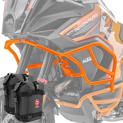 Verkleidungsschutzbügel + Taschen X21 kompatibel mit KTM 1290 Super Adventure R/S 21-24 sw