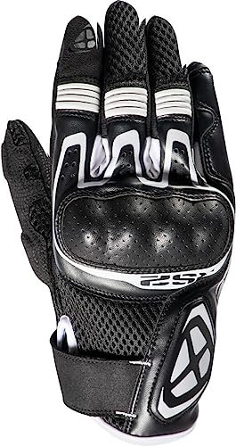 IXON RS2 Motorrad Handschuhe (Black/White,XL)