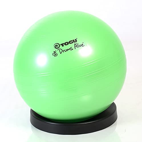 TOGU Original Drums Alive Ball Fitnessball 65 cm, Gymnastikball mit Ballschale (je 5 Stück)