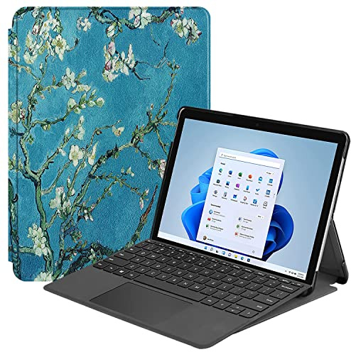 Lobwerk Tablet Hülle für Microsoft Surface 8 Pro 13 Zoll Slim Case Etui mit Standfunktion und Auto Sleep/Wake Funktion