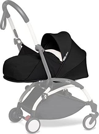 BABYZEN YOYO 0+ Newborn Pack, Black - includes Mattress, Hood, Head Support & Foot Cover - Requires YOYO2 Frame (Sold Separately)