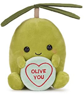 Swizzels 38013 Love Hearts Ollie Olive You Plüschtier, 18 cm