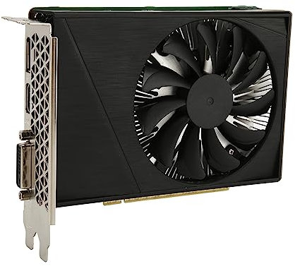 Septpenta Grafikkarte für GTX1660S, 8K HDR Technologie 1530MHz 14000MHz Einzellüfter Gaming Grafikkarte, 6G GDDR6 192Bit HDMI DVI Displayport Schnittstelle für Desktop Computer