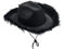 Geagodelia Damen Cowboyhut mit Flauschig und Glitzer Dekoration Cowgirl Hut Mütze Kopfbedeckung für Party Halloween Karneval Kostüm Kostümzubehör (B - Schwarz)
