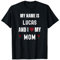 Lucas Ich liebe meine Mutter Süßer persönlicher Muttertag T-Shirt
