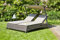 Siena Garden Corido Doppelliege, Charcoal-Grey, Alu/Gardino®-Geflecht, 182,5x155x102 cm, stufenlos verstellbar