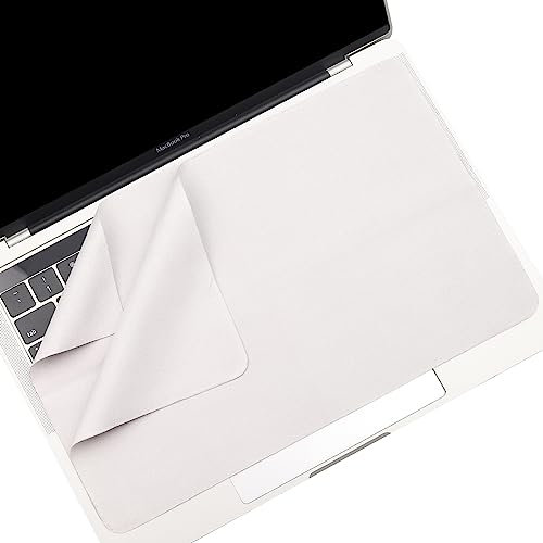Mikrofaser-Reinigungstuch, kompatibel mit MacBook Pro/AIR 13 Zoll und MacBook Pro 14 Zoll, Bildschirmtastatur, Abdruckschutz, Reinigung des Bildschirmstaubs, MacBook 13-14 Zoll Liner – Grau, 2 Stück