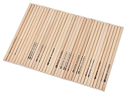 50 STÜCKE Holzgefasste Bleistifte, Ungespitzter HB 2B-Bleistift aus Holz, Graphit-Schreibstift für Schule, Bürobedarf (2B Dreieck)