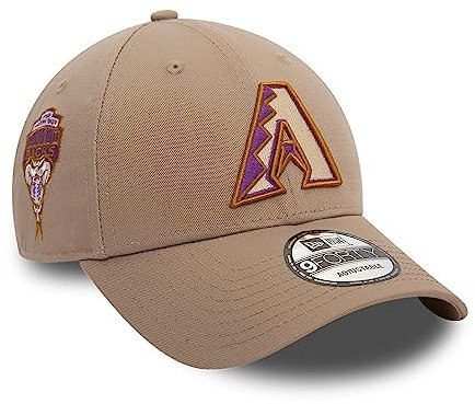 New Era Arizona Diamondbacks MLB 1998 Inaugural Season Sidepatch Beige 9Forty Adjustable Cap - One-Size